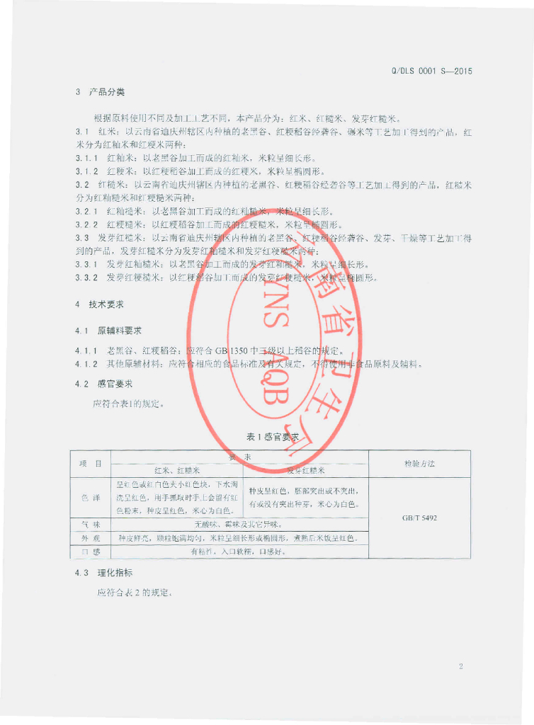 Q/DLS 0001S-2015 标准预览