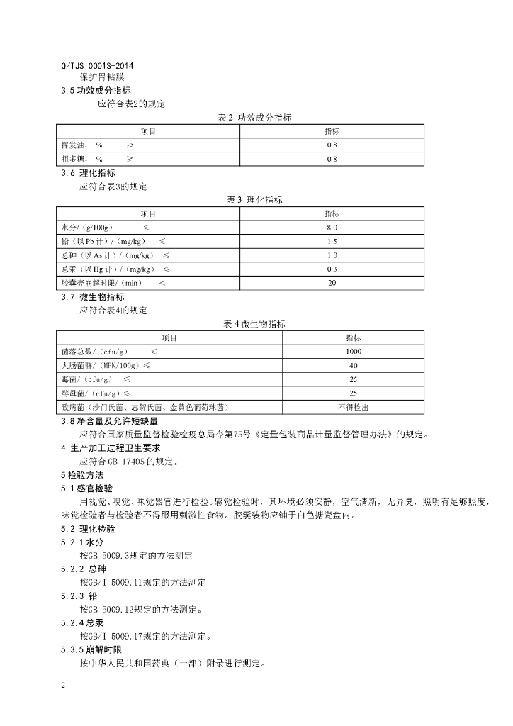 Q/TJS 0001S-2014 标准预览
