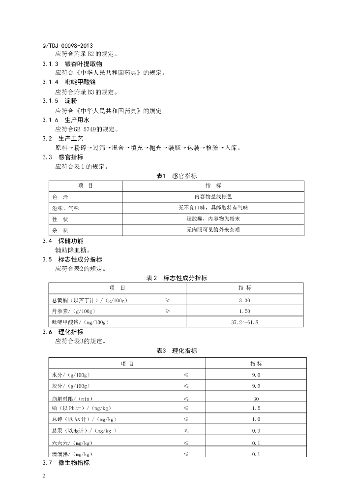 Q/TDJ 0009S-2013 标准预览