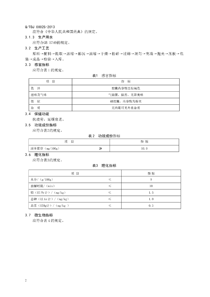 Q/TDJ 0002S-2013 标准预览