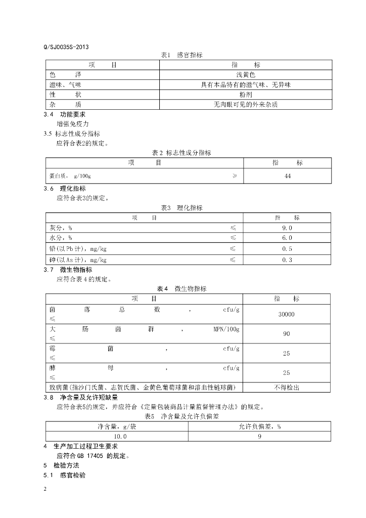 Q/SJ 0035S-2013 标准预览