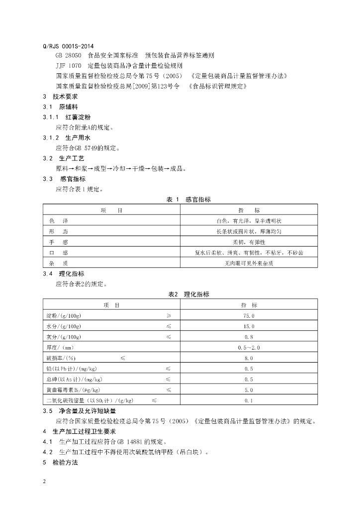 Q/RJS 0001S-2014 标准预览
