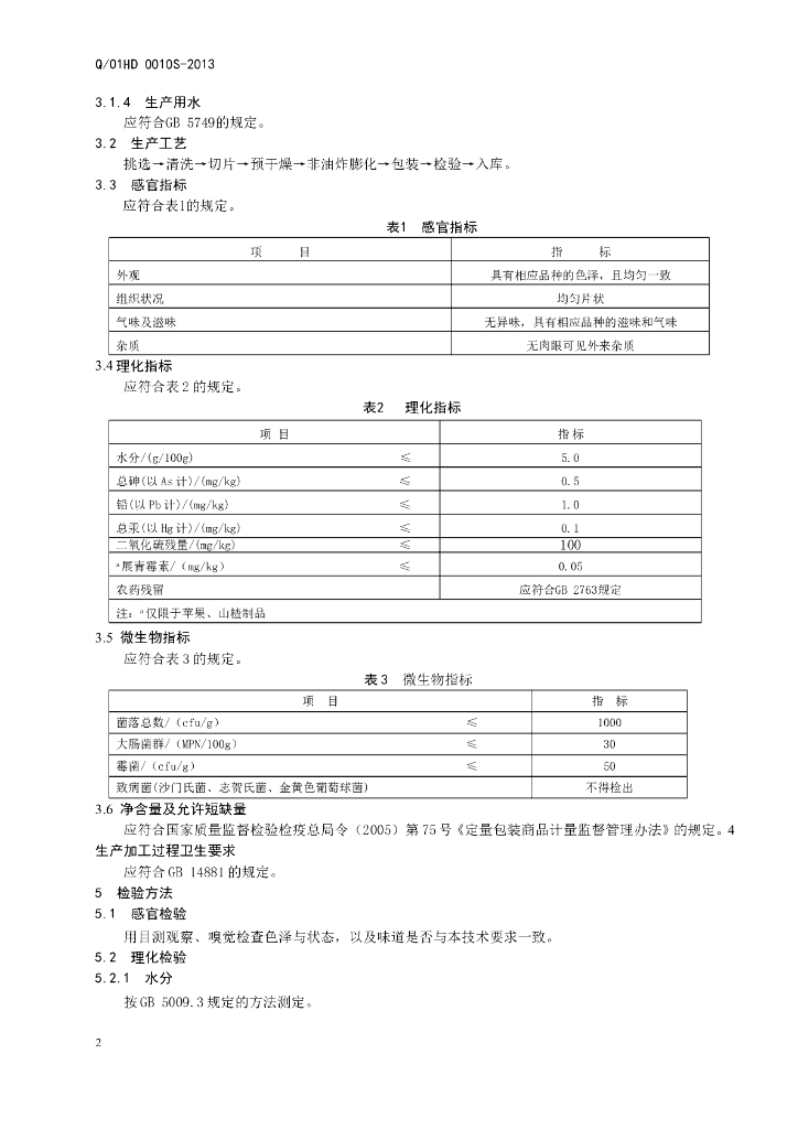 Q/01HD 0010S-2013 标准预览
