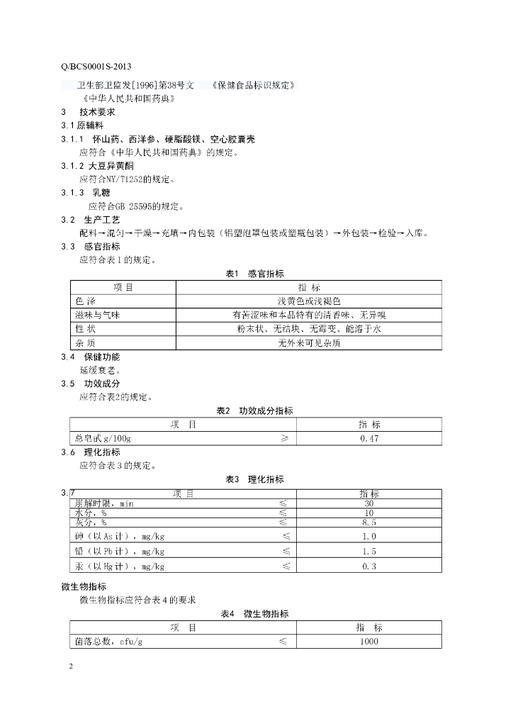 Q/BCS 0001S-2013 标准预览