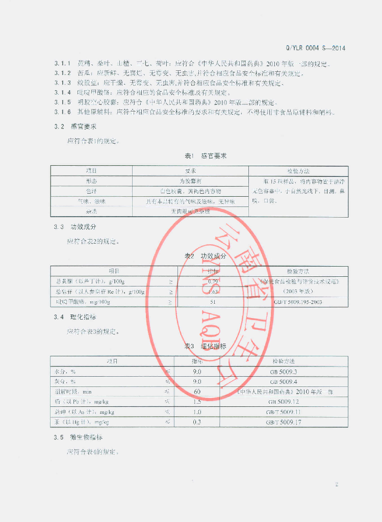 Q/YLR 0004S-2014 标准预览
