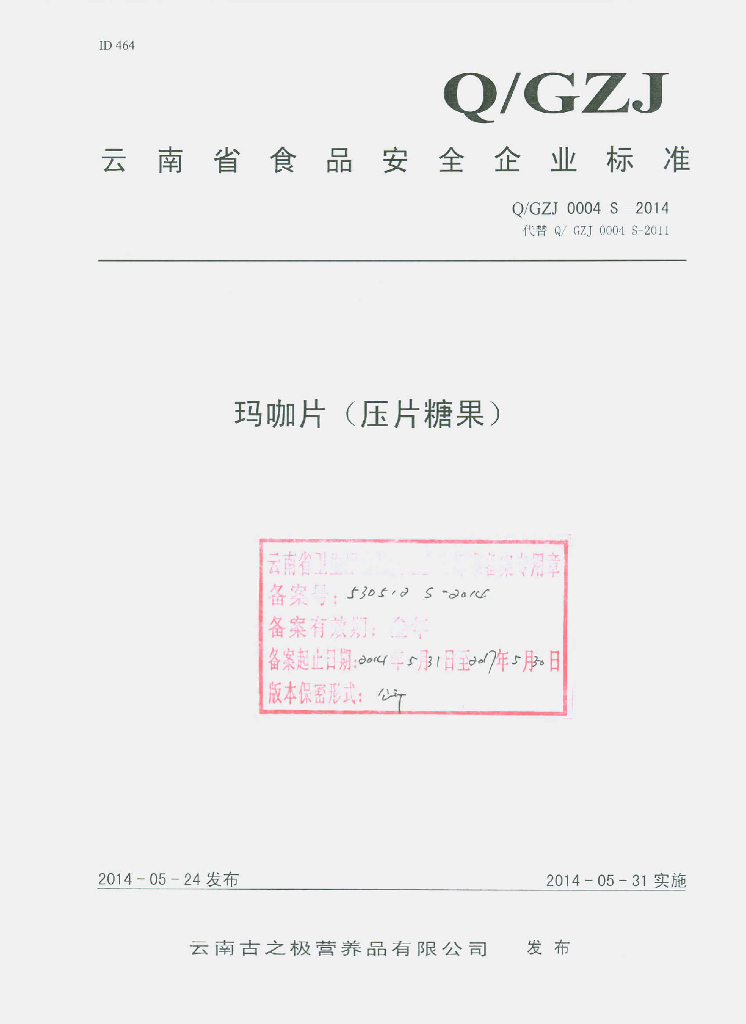 Q/GZJ 0004S-2014 标准预览