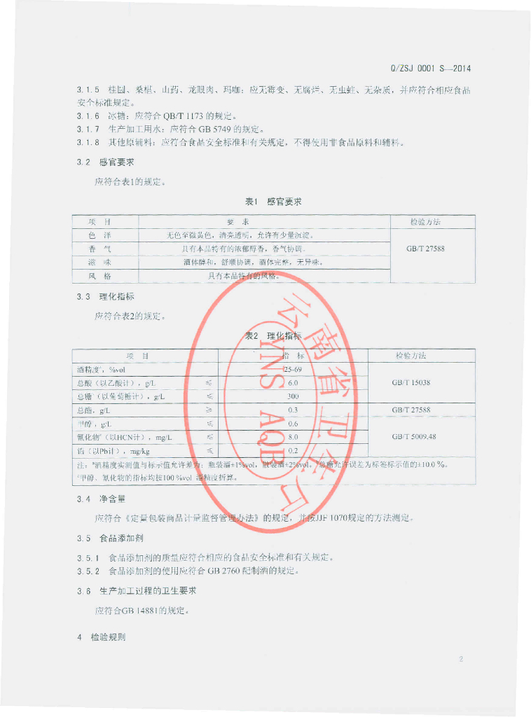 Q/ZSJ 0001S-2014 标准预览