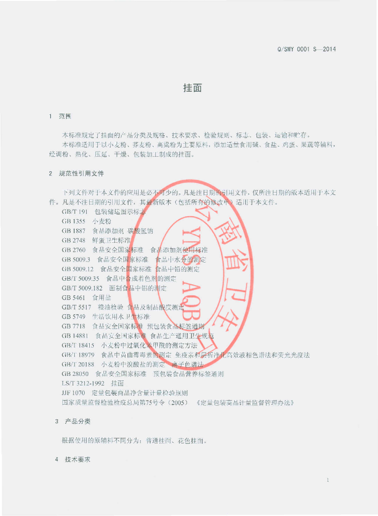 Q/SMY 0001S-2014 标准预览