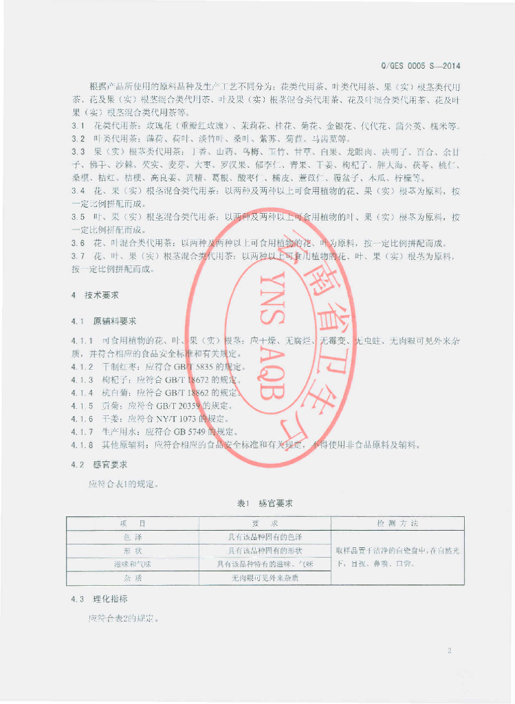 Q/GES 0005S-2014 标准预览