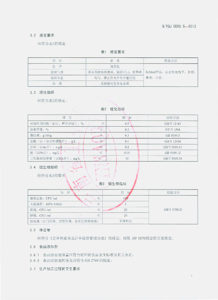 Q/YQJ 0005S-2013 标准预览
