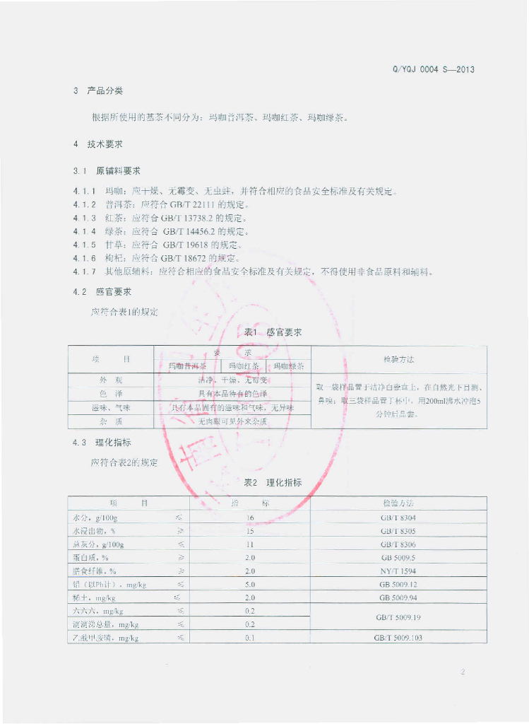 Q/YQJ 0004S-2013 标准预览
