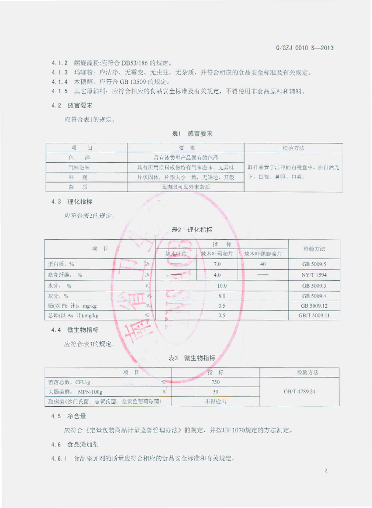 Q/GZJ 0010S-2013 标准预览