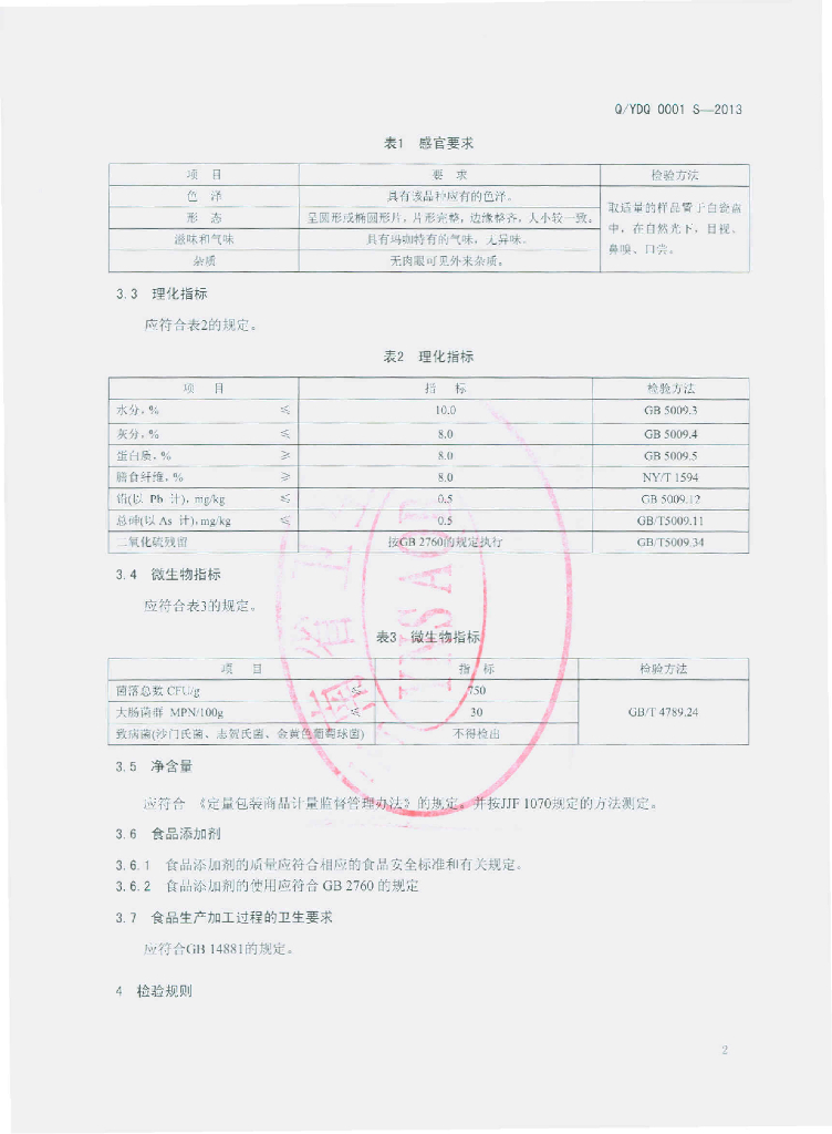 Q/YDQ 0001S-2013 标准预览