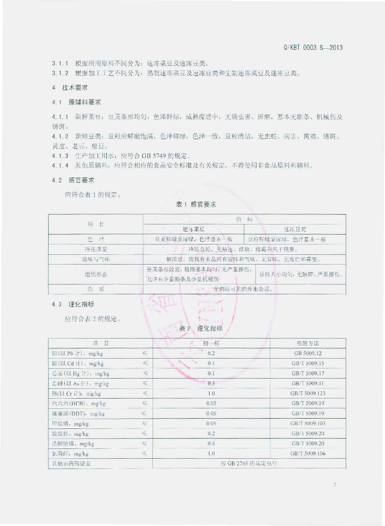Q/KBT 0003S-2013 标准预览