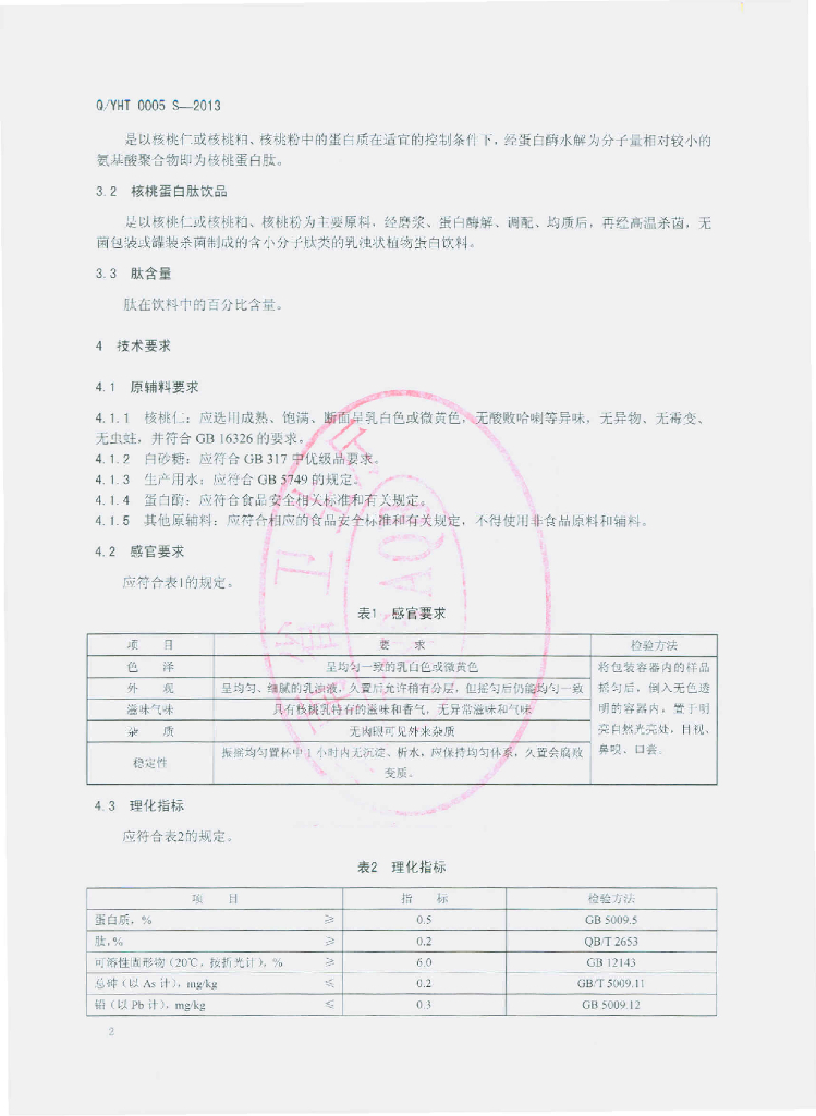 Q/YHT 0005S-2013 标准预览