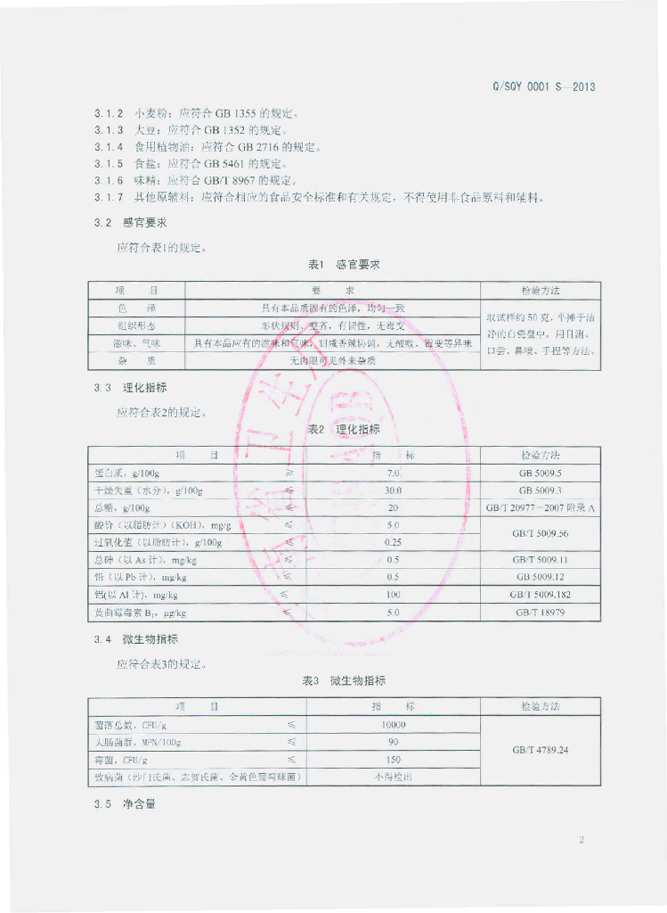 Q/SQY 0001S-2013 标准预览