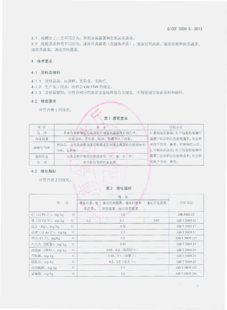 Q/CCF 0004S-2013 标准预览