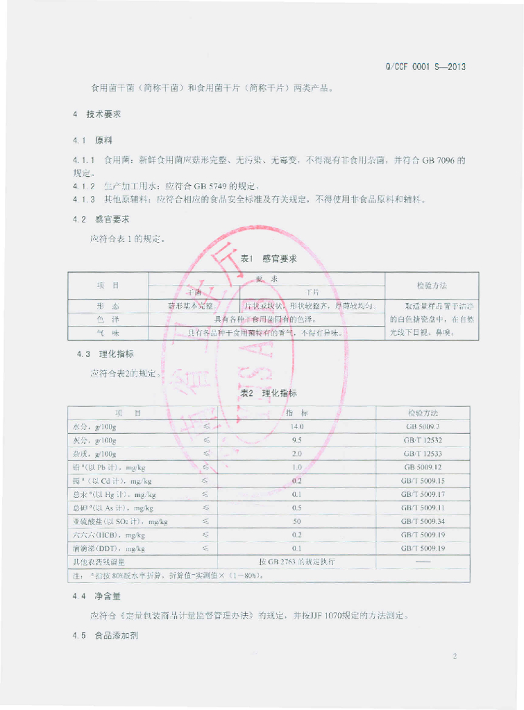 Q/CCF 0001S-2013 标准预览