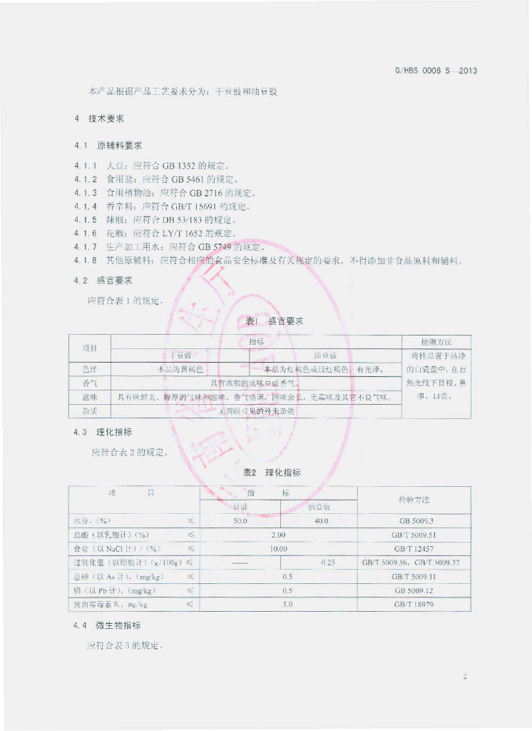 Q/HBS 0006S-2013 标准预览