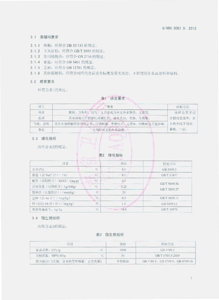 Q/HBS 0001S-2013 标准预览