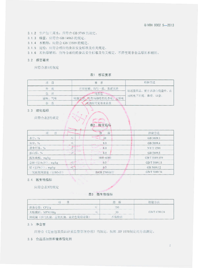 Q/HBH 0002S-2013 标准预览