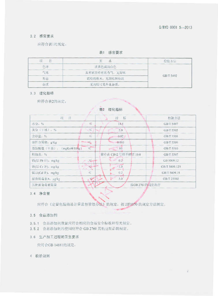 Q/BYD 0001S-2013 标准预览