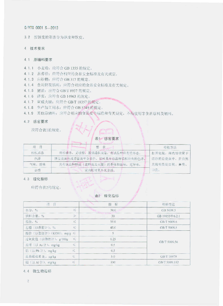 Q/YTG 0001S-2013 标准预览