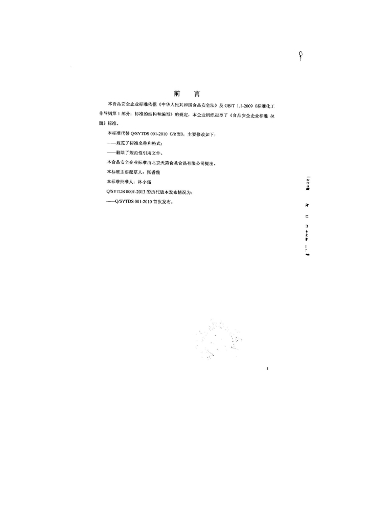 Q/SYTDS 0001-2013 标准预览
