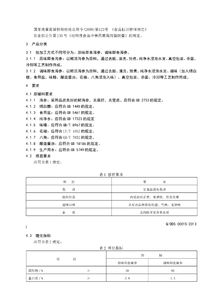 Q/DDS 0001S-2013 标准预览