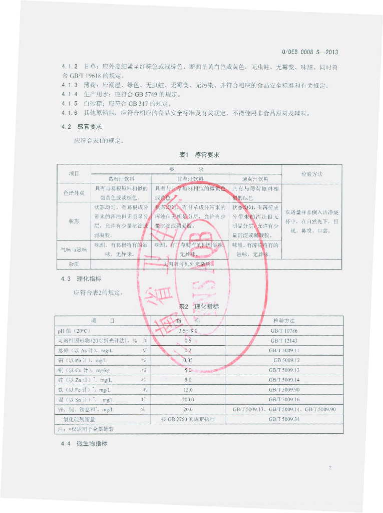 Q/DEB 0008S-2013 标准预览