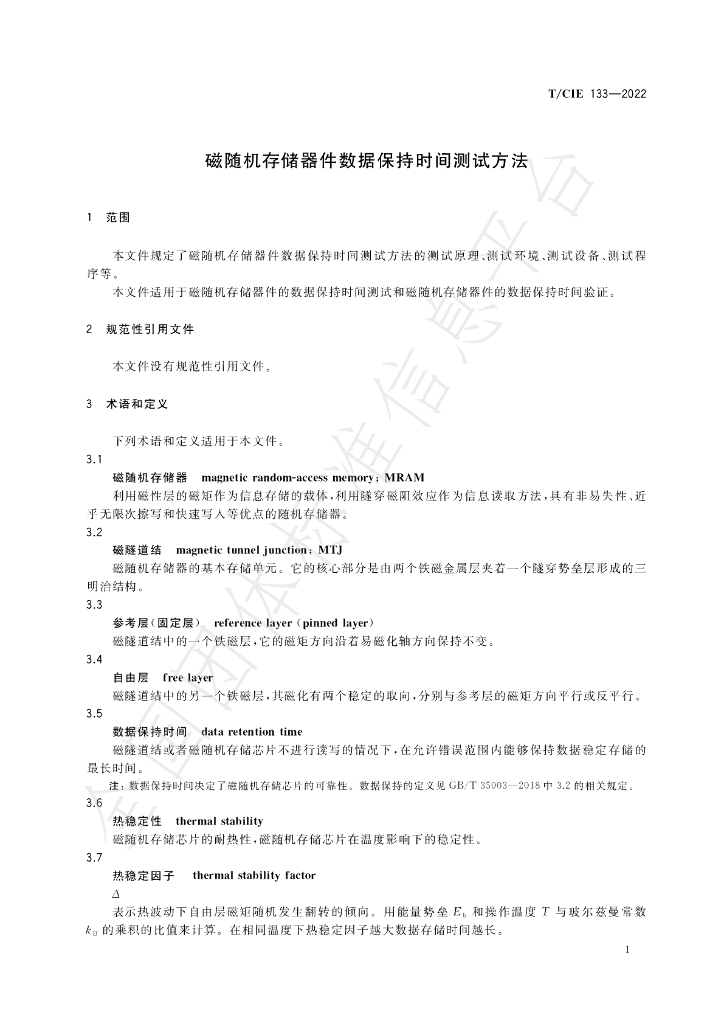 T/CIE 133-2022 标准预览