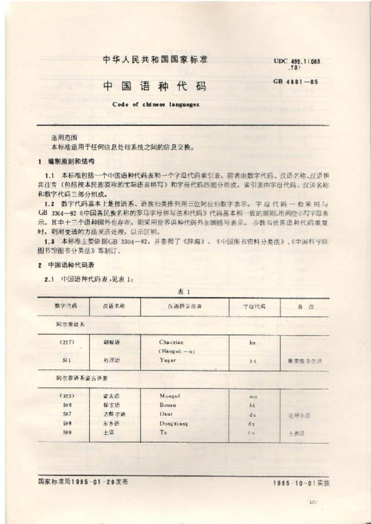 GB 4881-1985 标准预览