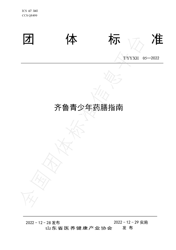 T/YYXH 05-2022 标准预览