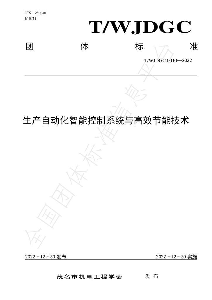 T/WJDGC 0010-2022 标准预览