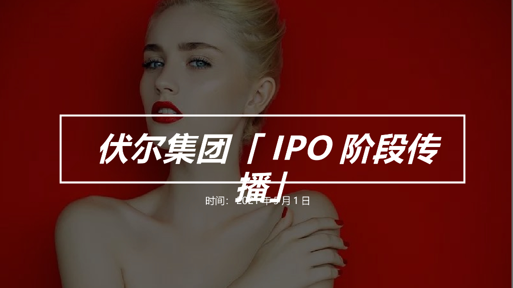2021伏尔集团IPO上市阶段传播规划方案