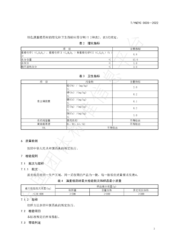 T/YNZYC 0035-2022 标准预览