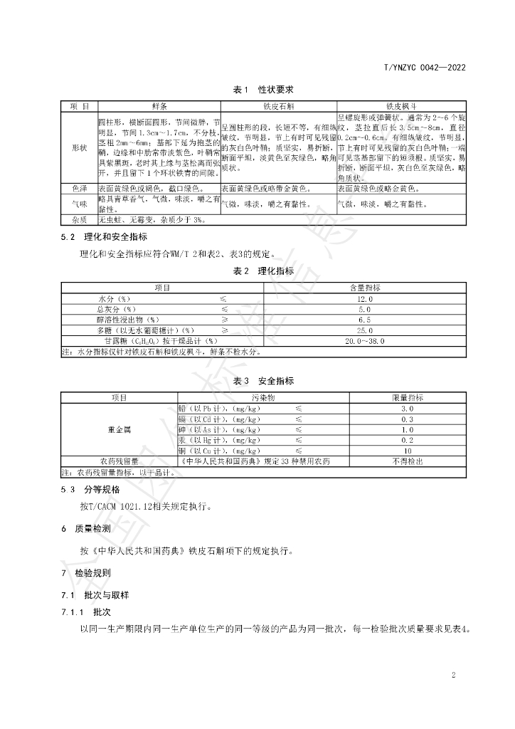 T/YNZYC 0042-2022 标准预览