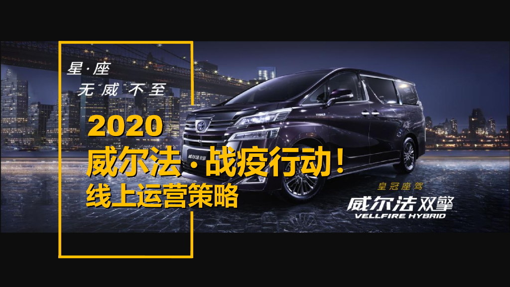 威尔法·战疫行动线上运营策略方案（抖音快手、直播）