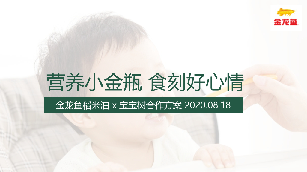 2020宝宝树&金龙鱼米饭伴侣合作方案