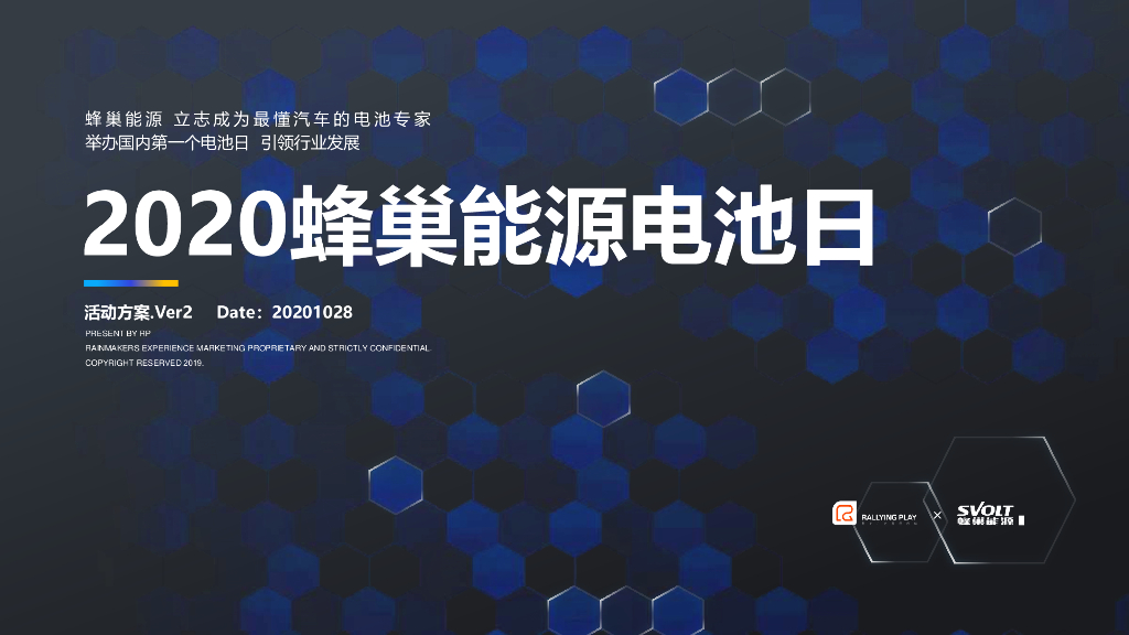 2020蜂巢新能源电池日策划方案