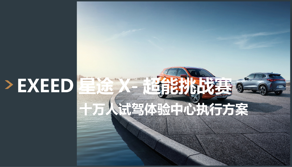 2020汽车十万人试驾体验中心执行方案
