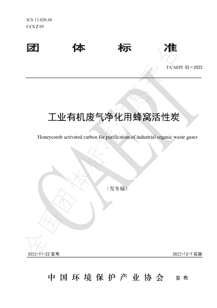 T/CAEPI 52-2022 标准预览