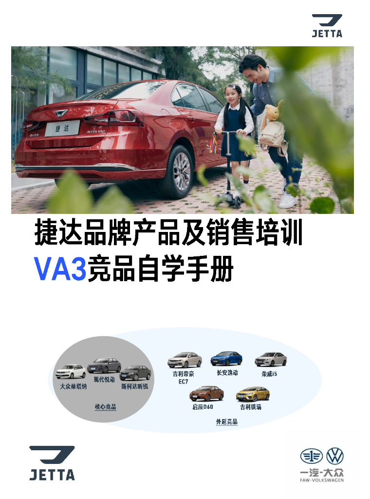 捷达品牌产品及销售培训课程-VA3竞品自学手册