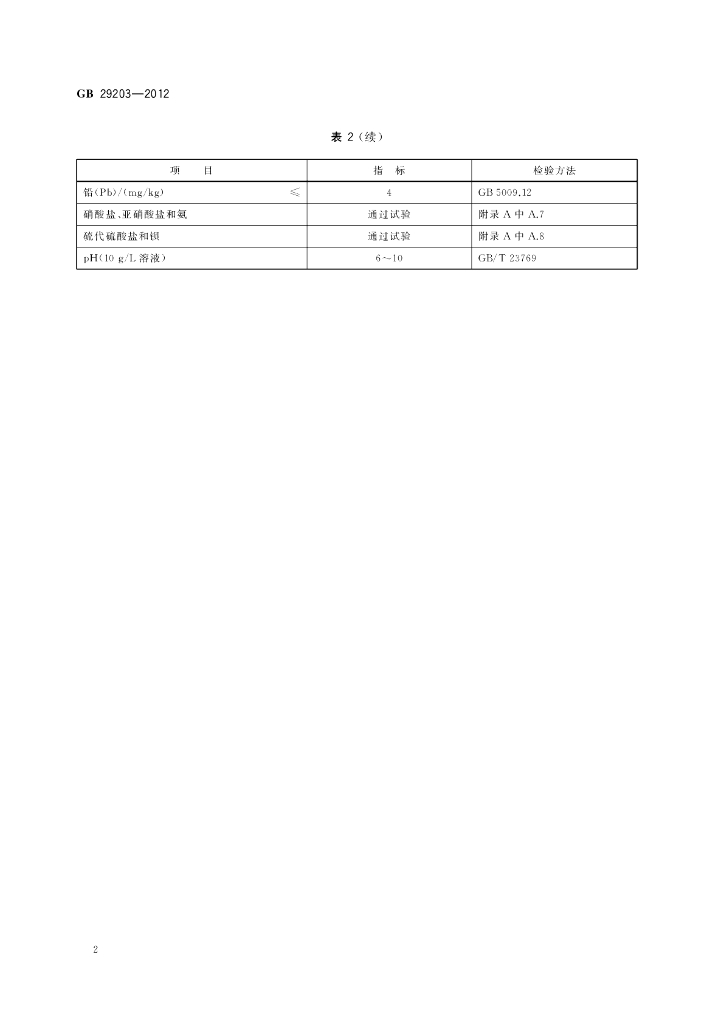 GB 29203-2012 标准预览