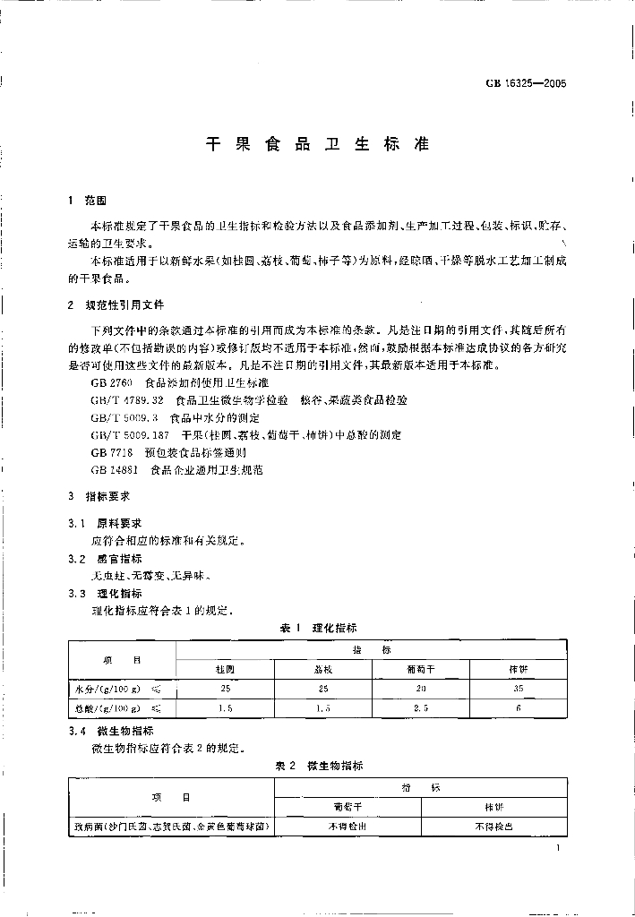 GB 16325-2005 标准预览