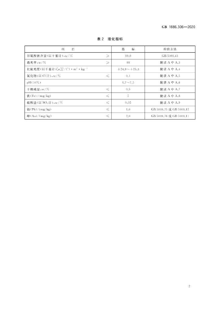 GB 1886.306-2020 标准预览
