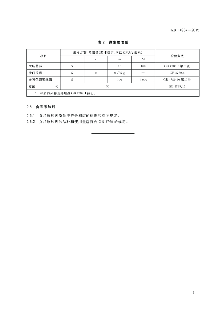 GB 14967-2015 标准预览