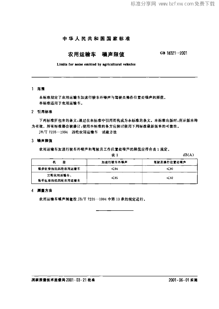 GB 18321-2001 标准预览