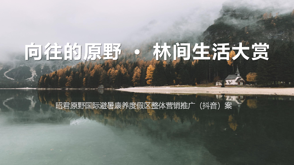 2020康养度假区整体营销推广案（抖音）