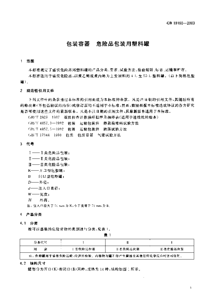GB 19160-2003 标准预览
